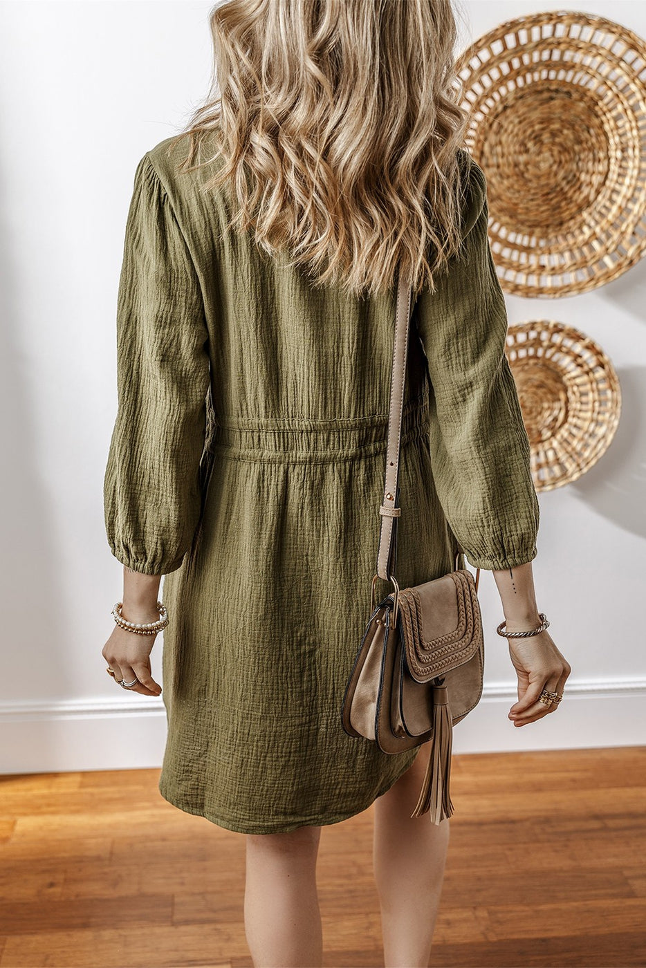 Collared Button-Up Dress