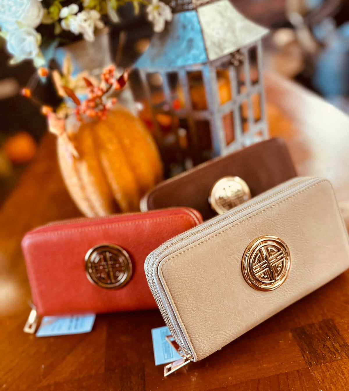 Double Zip Wallet Wristlet