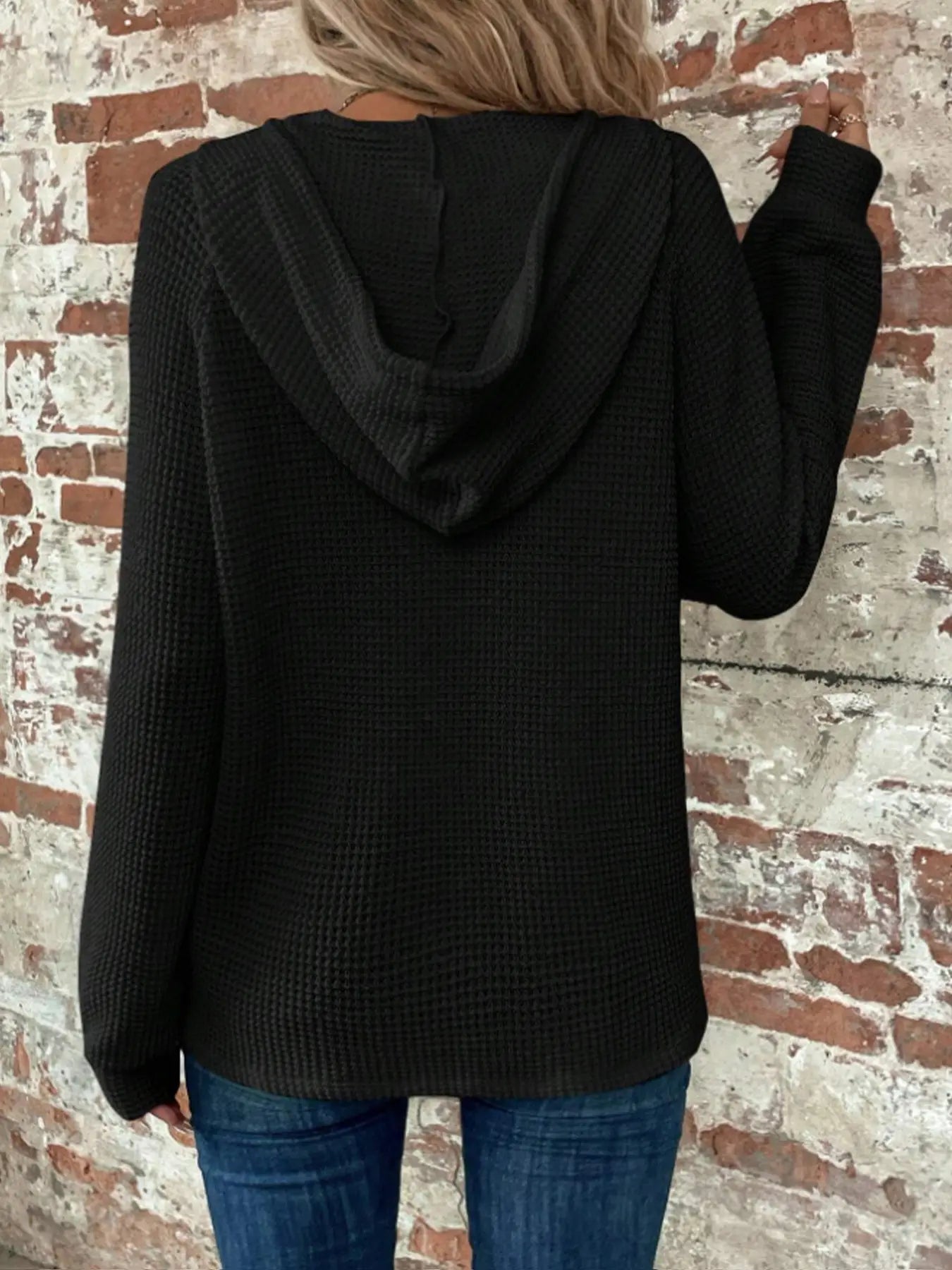 Hooded Loose Long-Sleeved Pullover