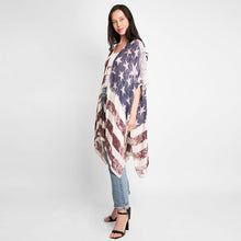 Load image into Gallery viewer, American USA Flag Print Cover Up