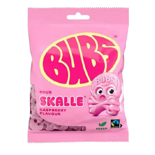 CANDY - Bubs Sour Raspberry Skalle