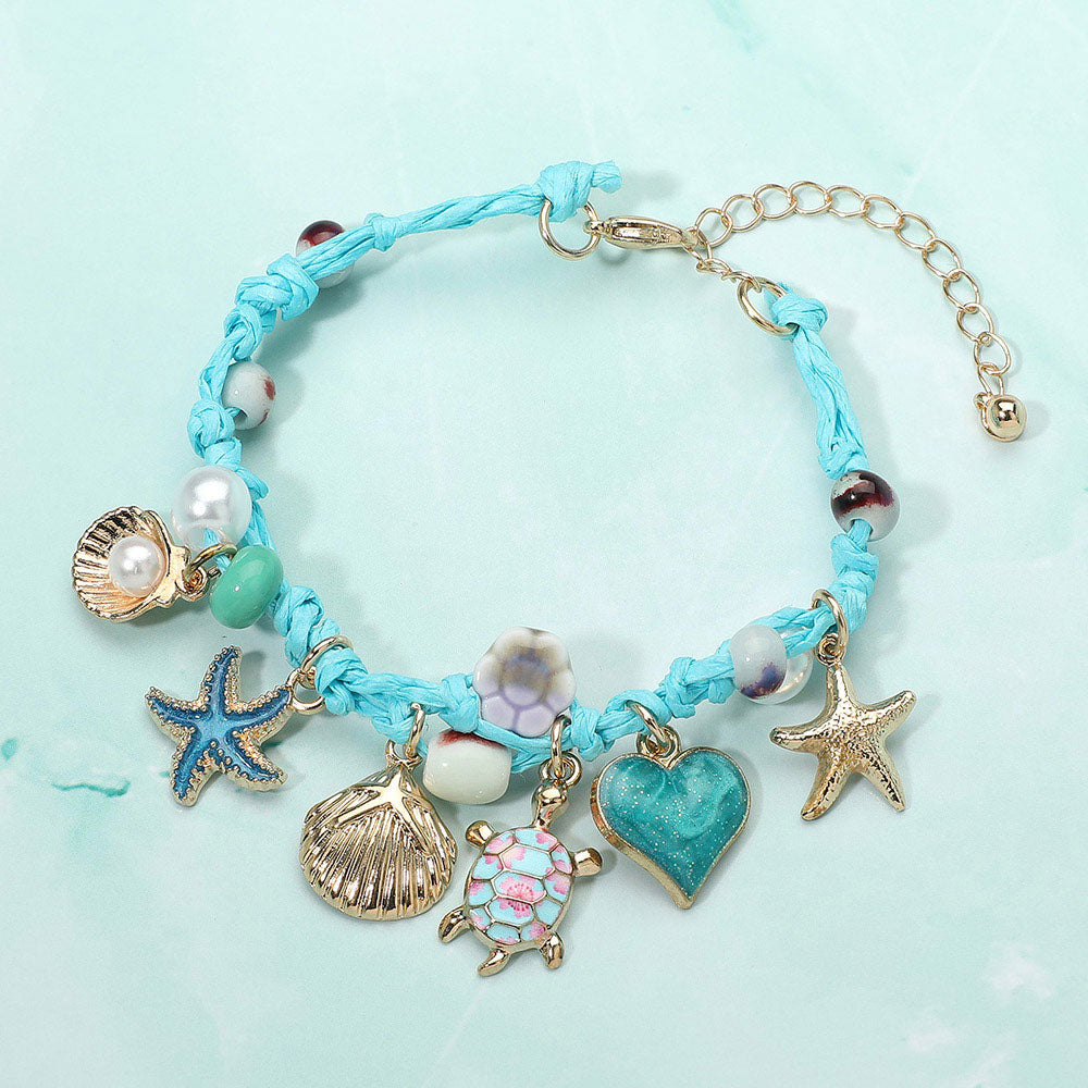 Enamel Starfish Bracelet