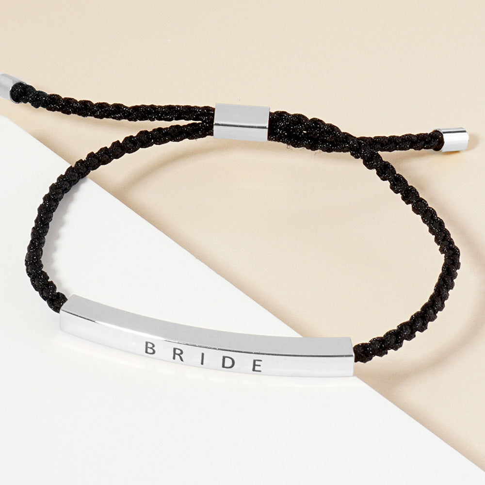 White Gold Dipped Bride Bracelet