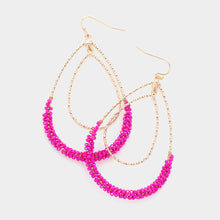Load image into Gallery viewer, Bead Wrapped Earrings