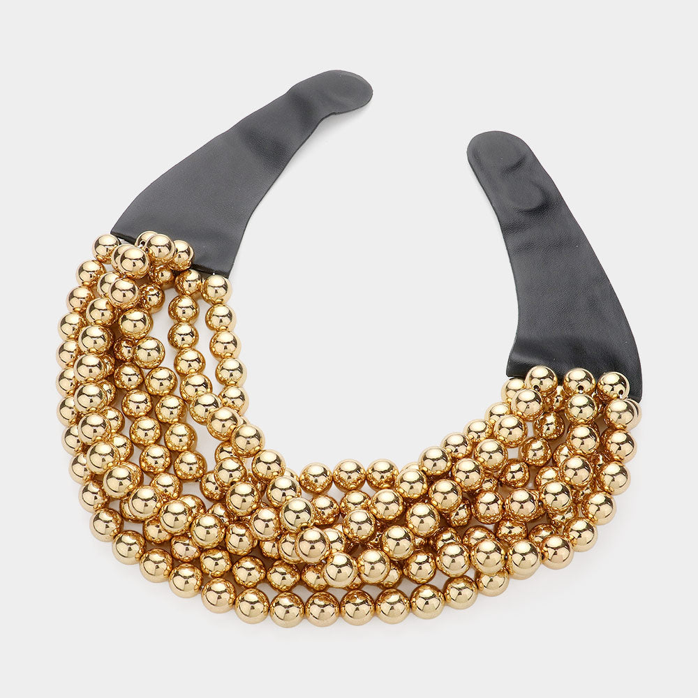 Chunky Metal Ball Statement Piece