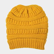 Load image into Gallery viewer, Fleece Lined Soft Cable Beanie