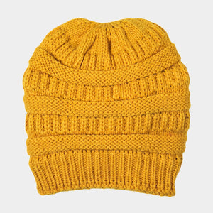 Fleece Lined Soft Cable Beanie