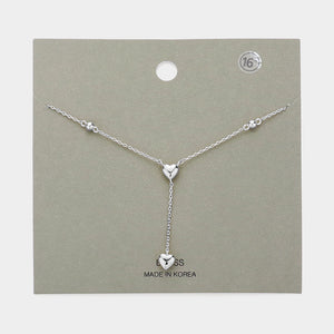 Y Drop Valentine Necklace