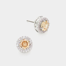 Load image into Gallery viewer, 14K Gold Dipped CZ Stone STud