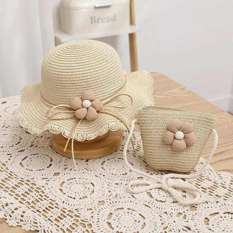 Straw Sun Hat & Bag