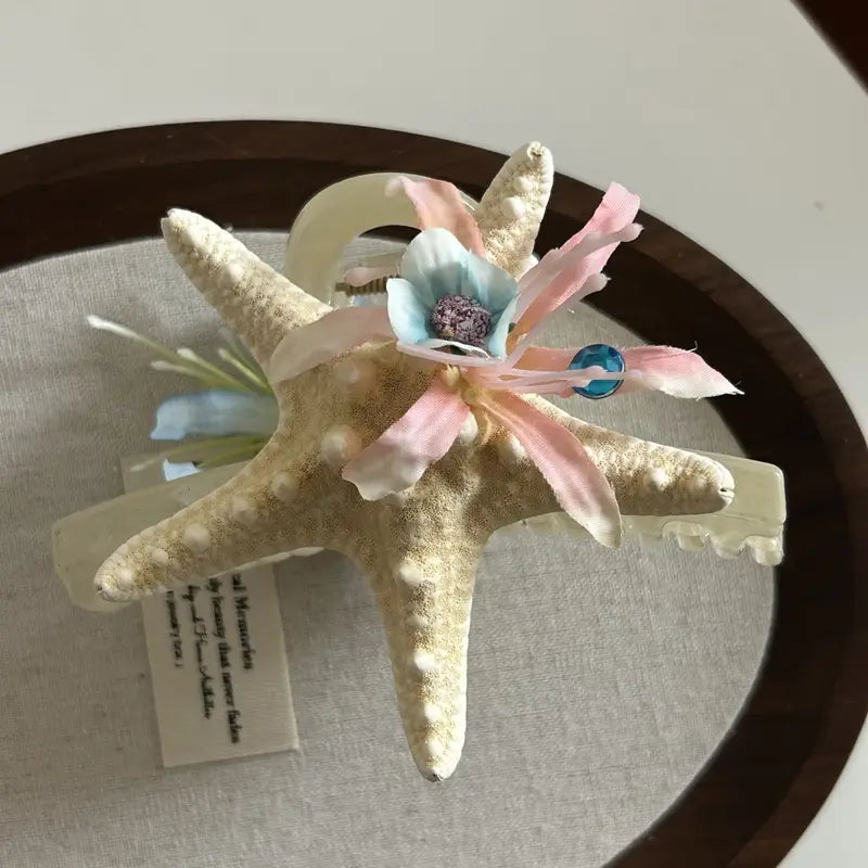 Shell Starfish Grabber Beach Hair Accessory