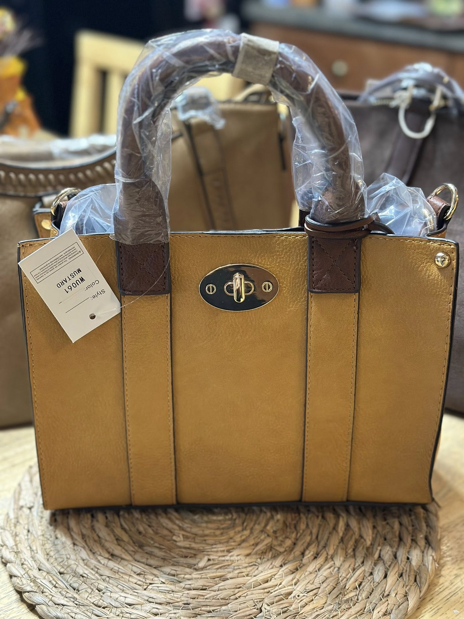 Mustard/Deep Gold Satchel
