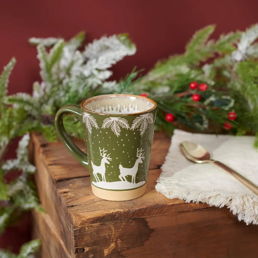 White Deer Mug