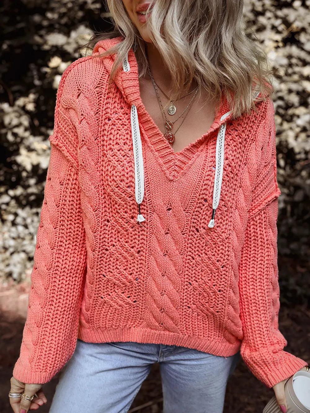 Cable Knit Hoodie