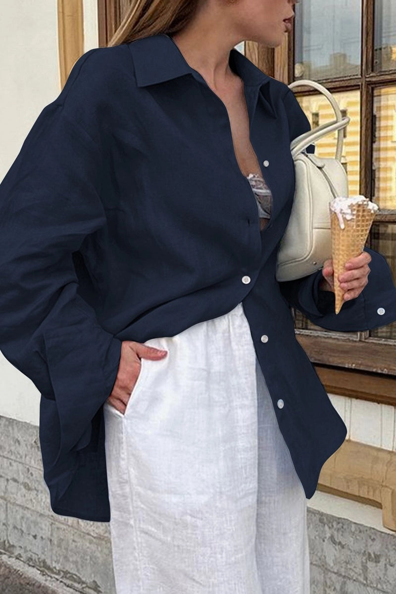Navy Long Sleeve Shirt