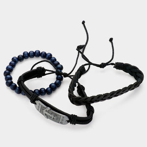 BRAVE leather rope bracelet