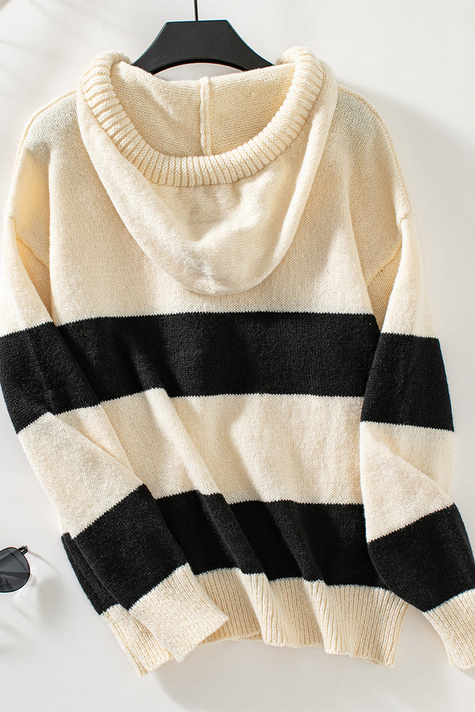 Color block Knit Pullover