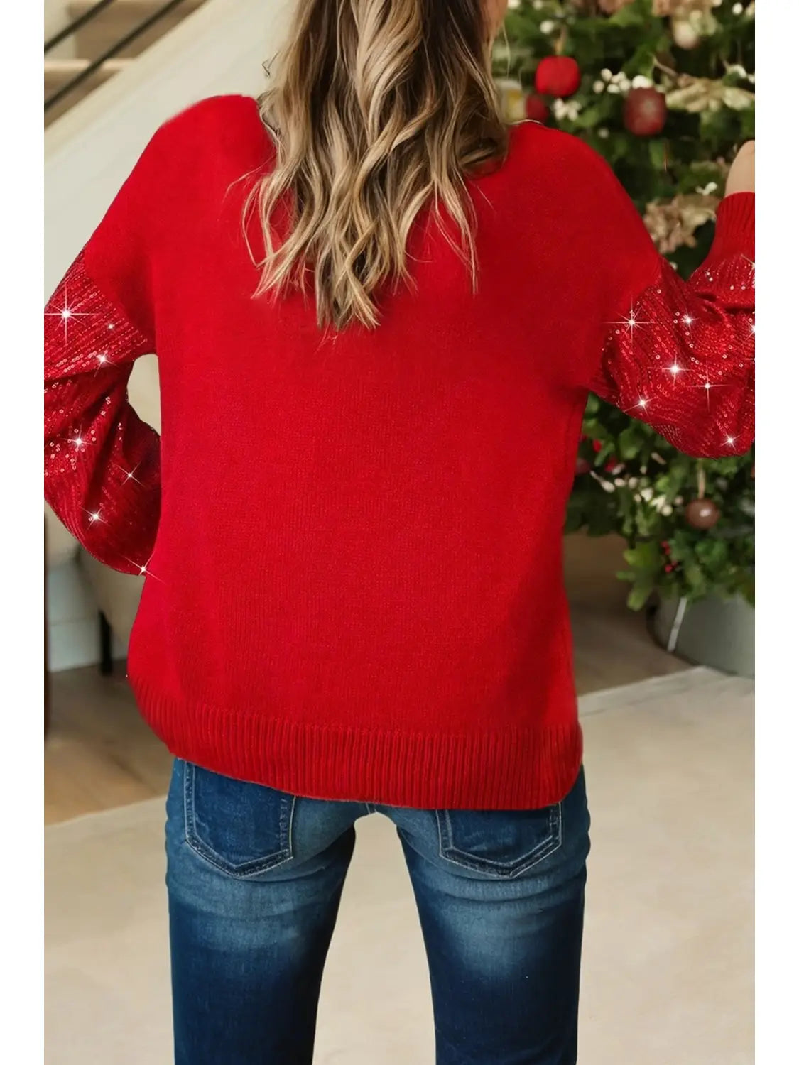 Sequin Holiday Top