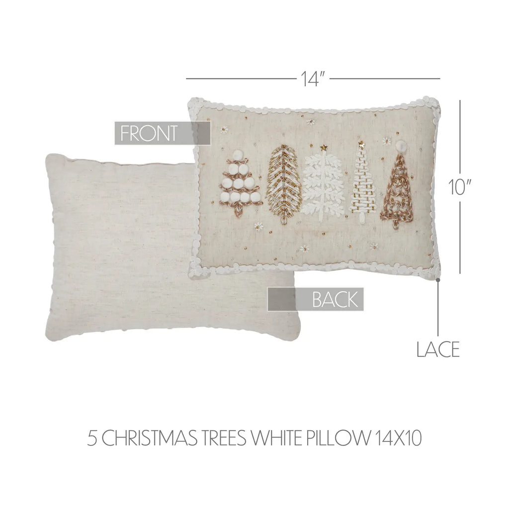 Christmas Tree Pillow Beige