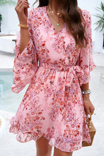 Load image into Gallery viewer, Belted Floral Dress