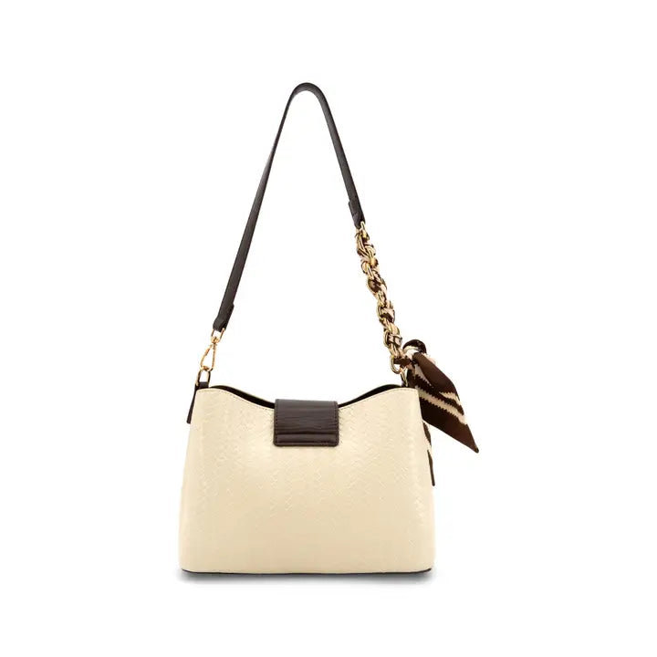 Sabine Woven Vegan Leather Scarf Crossbody Bag