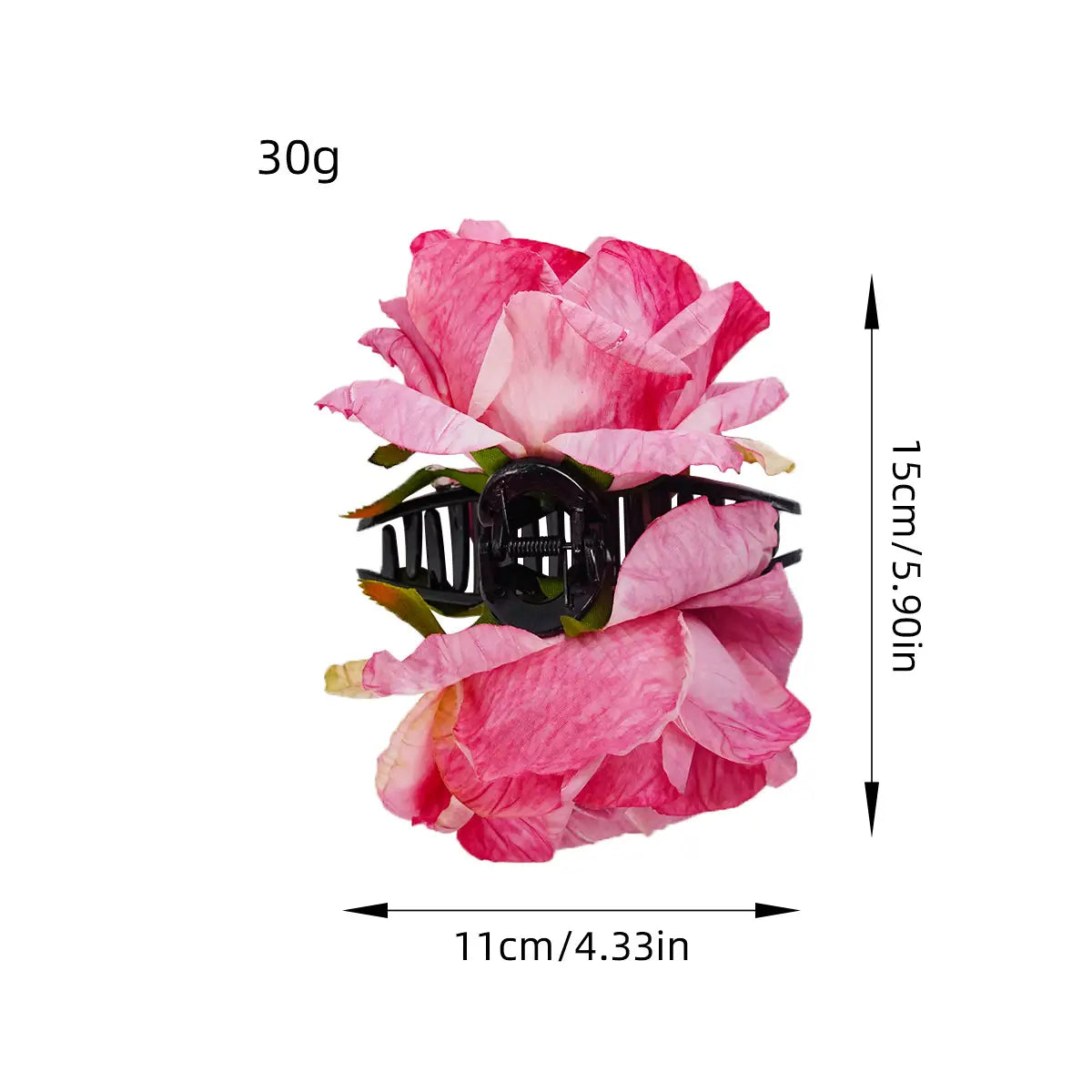 Rose Clip-On Hair Clip