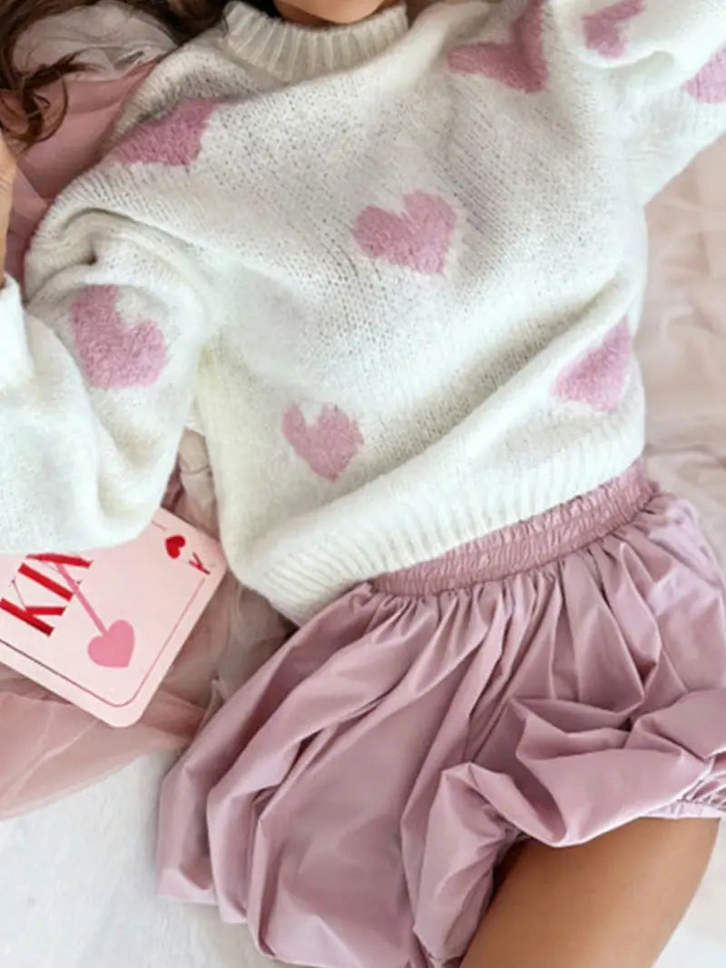 Heart Pattern Sweater