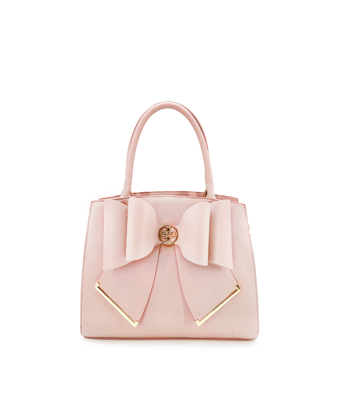 Poppy Bowtie Structured Top Handle Spring Shoulder Bag