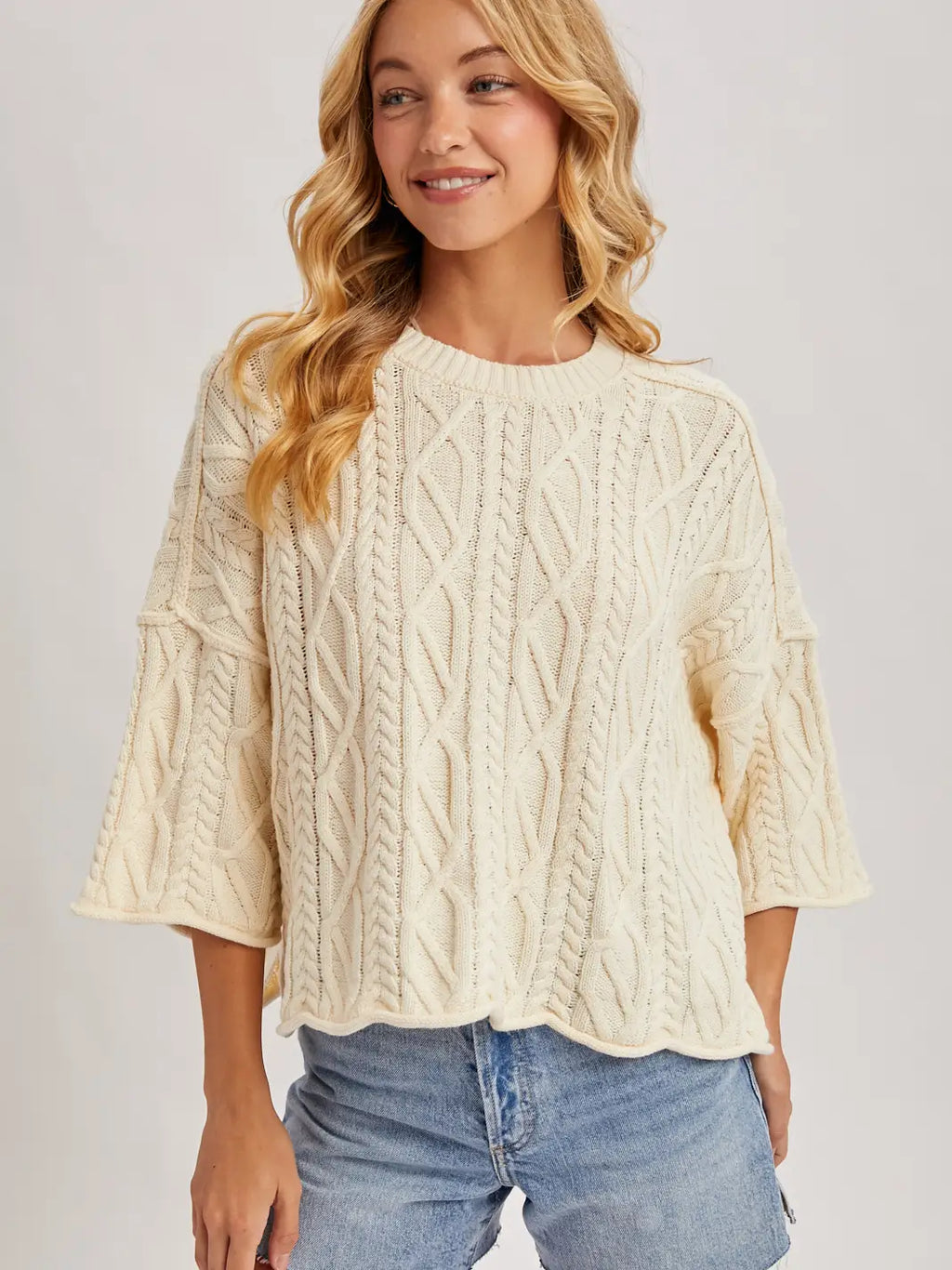 Cableknit Sweater by POL