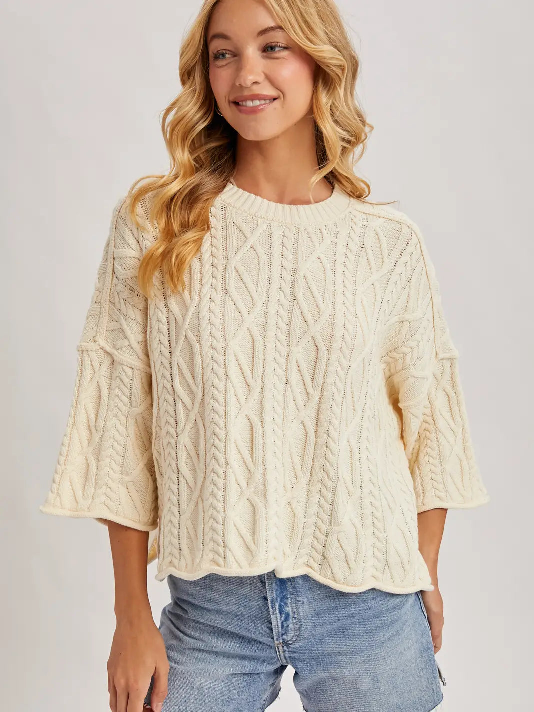 Cableknit Sweater by POL