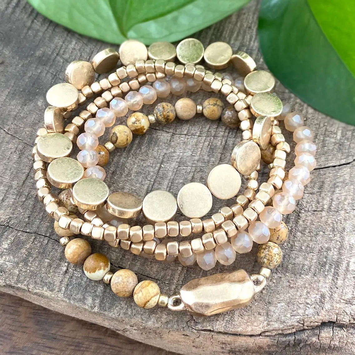 5 Piece Boho Beaded Bracelet
