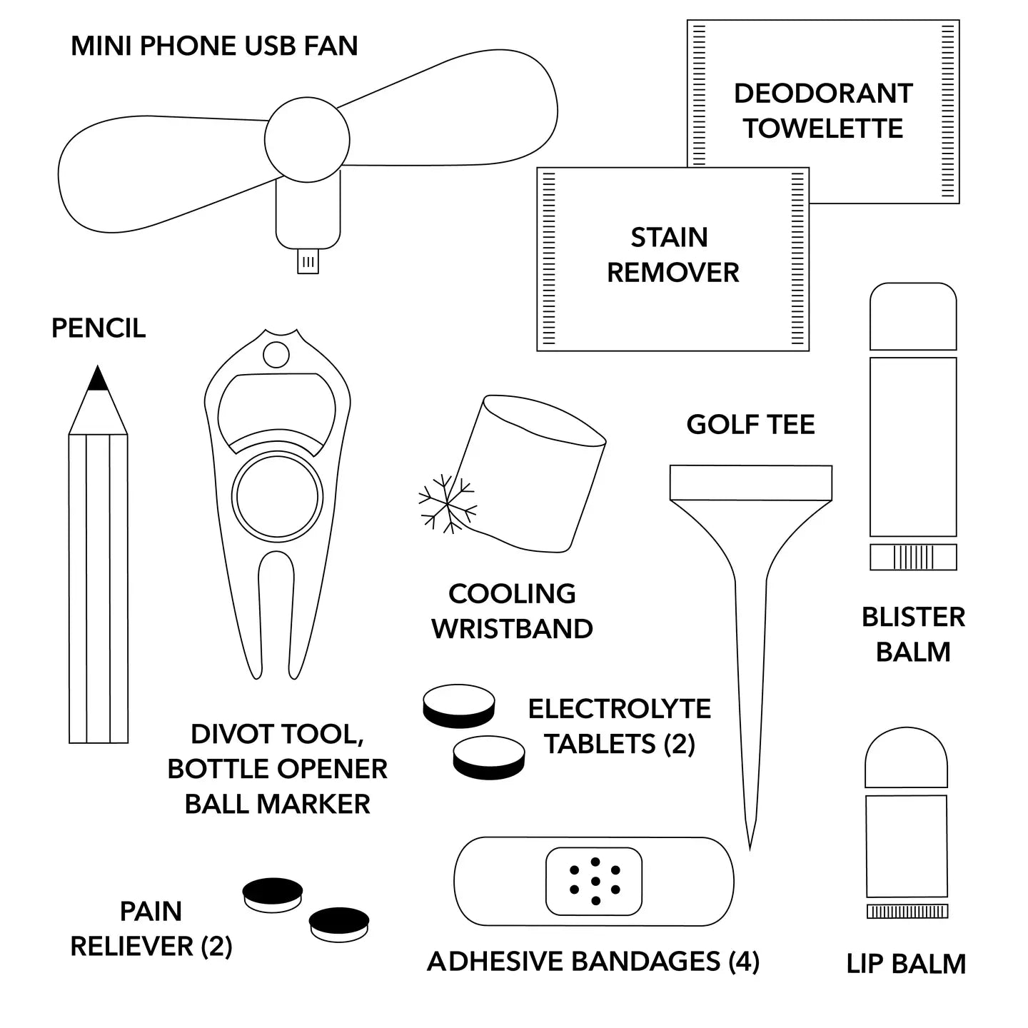 Groomsmen or Groom Golf Kit