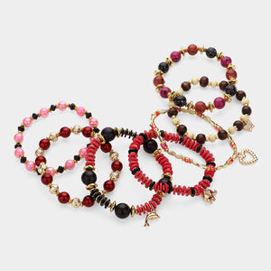 7 pc stretch bracelet