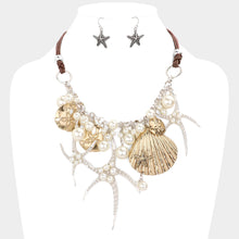 Load image into Gallery viewer, Pearl Embellished Starfish Necklace