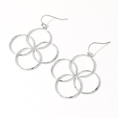 Metal Wire Open Abstract Earrings