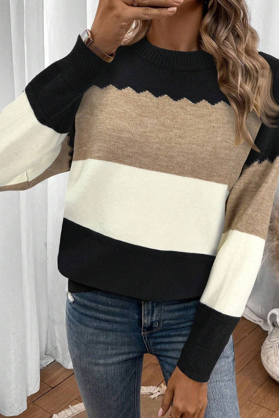 Colorblock Sweater